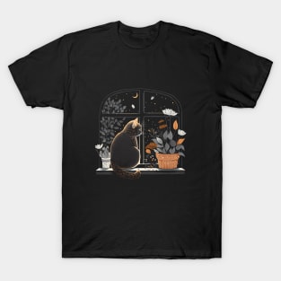 The cat at the window T-Shirt